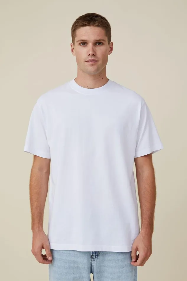 Men Tees and Tanks Cotton On Organic Loose Fit TShirt White