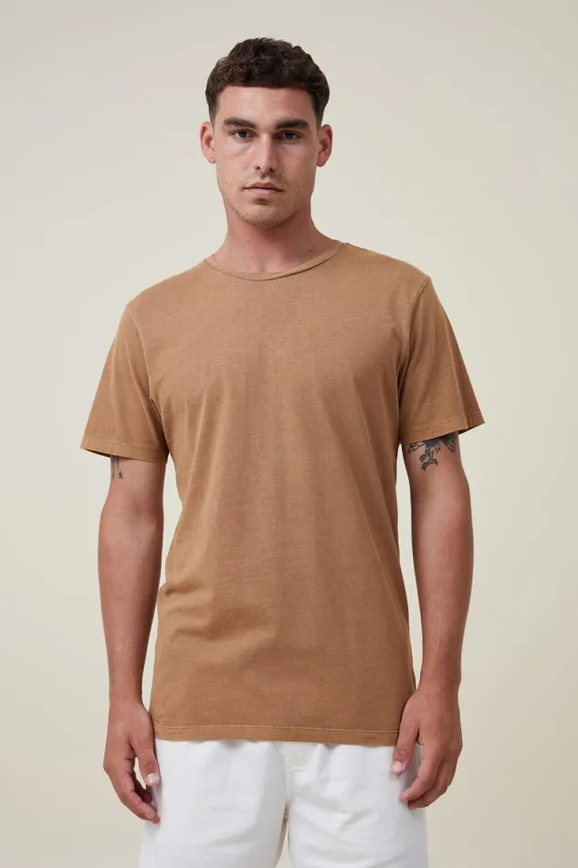 Men Tees and Tanks Cotton On Organic Regular Fit Crew TShirt Ginger