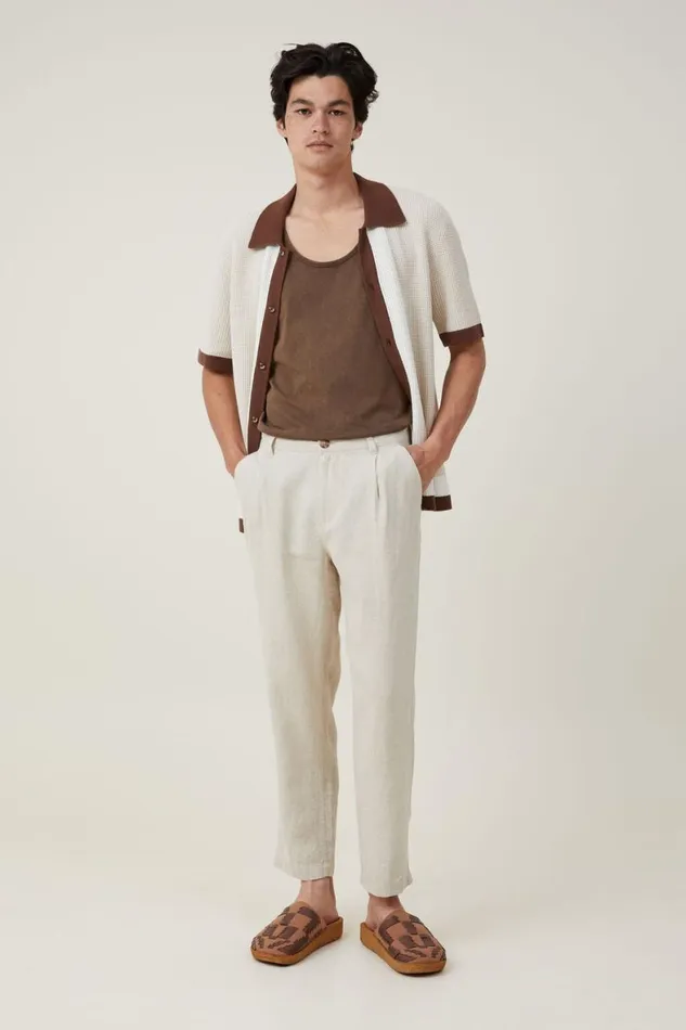 Men Tees and Tanks Cotton On Organic Tank Ashen Brown