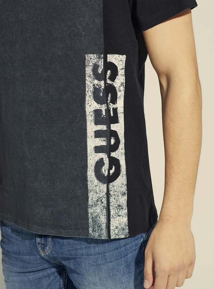 Men Tees and Tanks GUESS Black Alaska Logo Tshirt