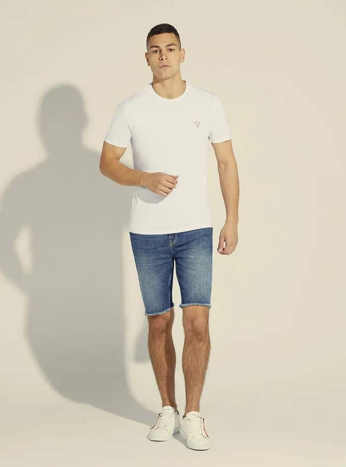 Men Tees and Tanks GUESS White Core Logo Tshirt Men Tees and Tanks GUESS White Core Logo Tshirt