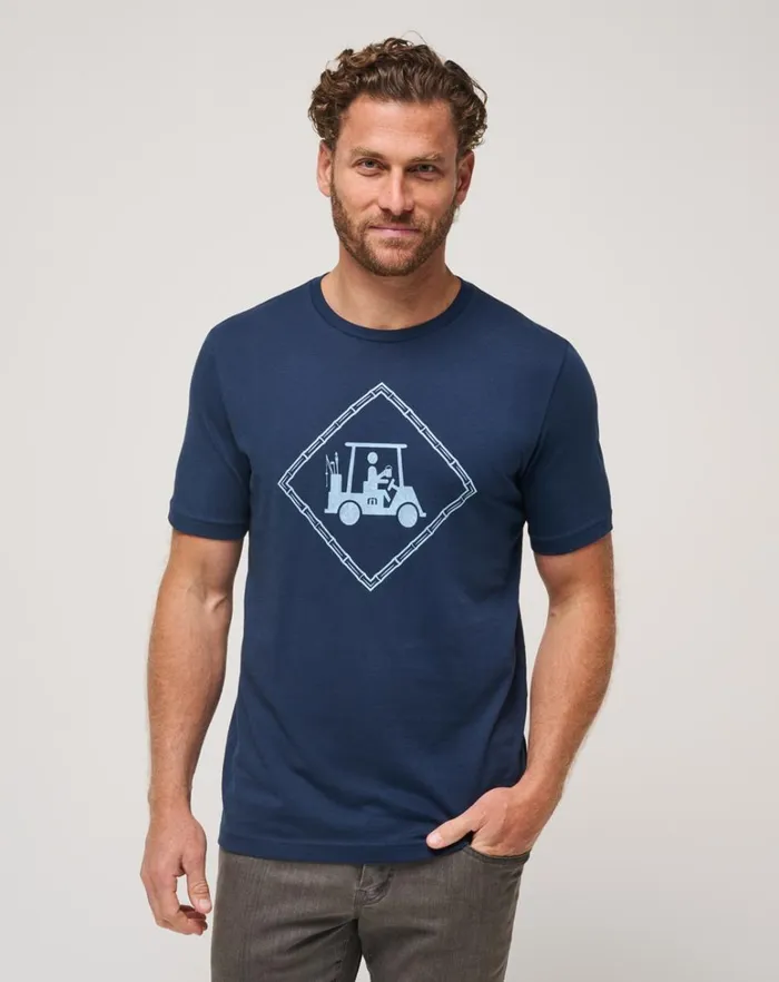 Men Tees TravisMathew PLOT TWIST TEE Total Eclipse