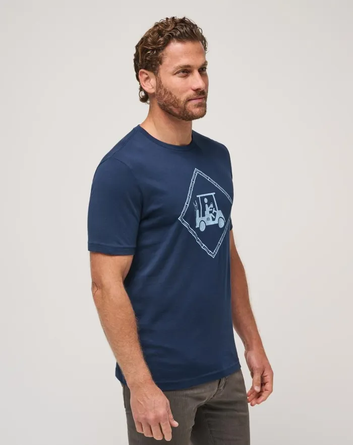 Men Tees TravisMathew PLOT TWIST TEE Total Eclipse