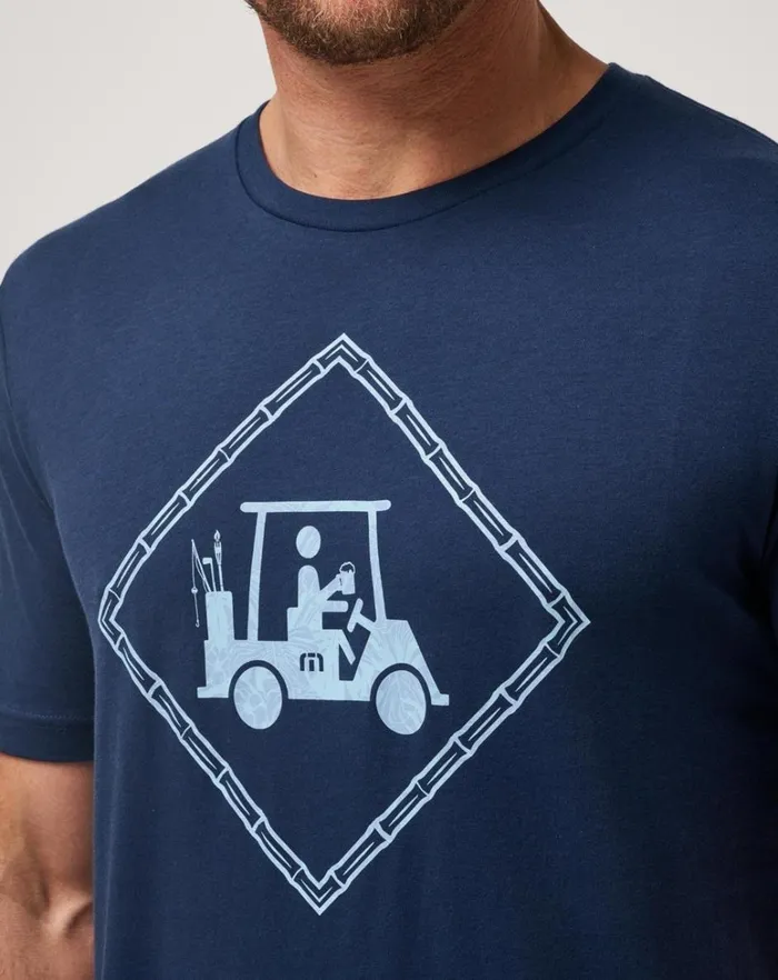 Men Tees TravisMathew PLOT TWIST TEE Total Eclipse