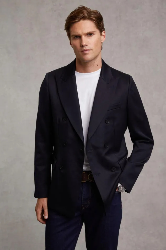 Men The Double Breasted Blazer Navy Barathea Holland Cooper Blazers Men The Double Breasted Blazer Navy Barathea Holland Cooper Blazers