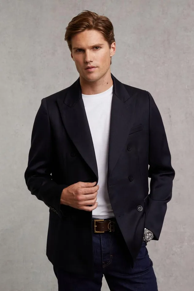 Men The Double Breasted Blazer Navy Barathea Holland Cooper Blazers Men The Double Breasted Blazer Navy Barathea Holland Cooper Blazers