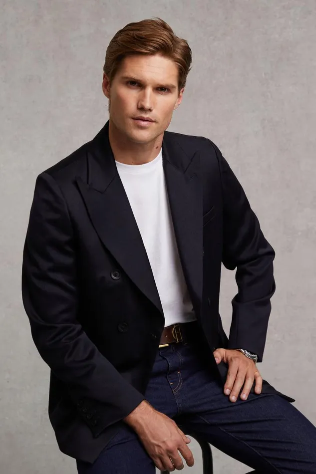 Men The Double Breasted Blazer Navy Barathea Holland Cooper Blazers Men The Double Breasted Blazer Navy Barathea Holland Cooper Blazers