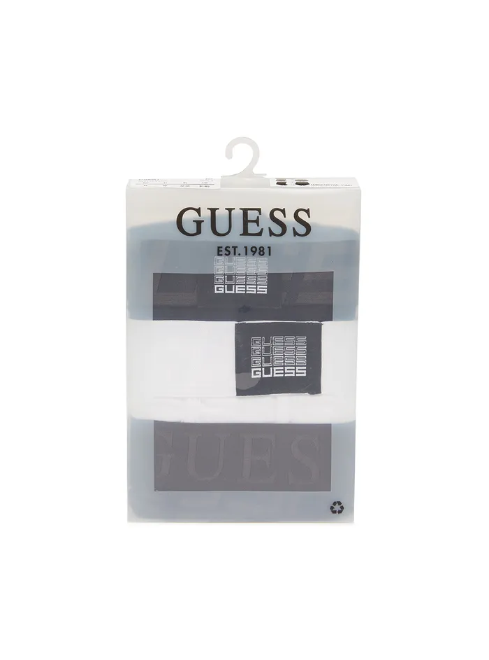 Men Underwear GUESS Black Idol Boxer Trunk 3pack Set
