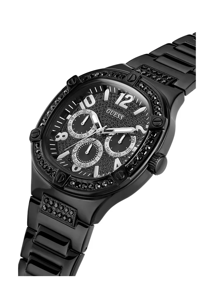Men Watches GUESS Black Duke Glitz Watch Men Watches GUESS Black Duke Glitz Watch