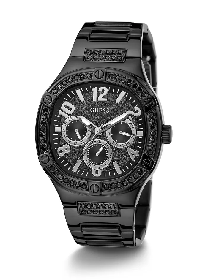 Men Watches GUESS Black Duke Glitz Watch Men Watches GUESS Black Duke Glitz Watch