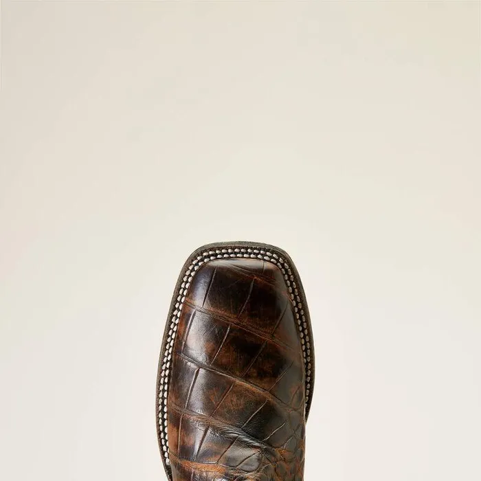 Men Western Boots Ariat Backwater Western Boot Brown American Alligator Men Western Boots Ariat Backwater Western Boot Brown American Alligator