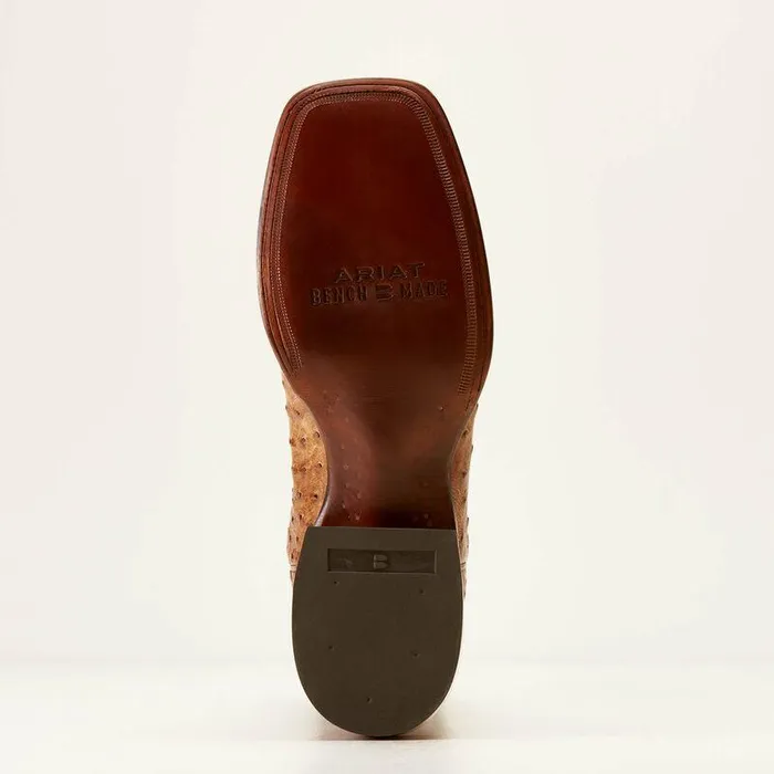 Men Western Boots Ariat Bench Made Bassett Western Boot Buckskin Full Quill Ostrich Men Western Boots Ariat Bench Made Bassett Western Boot Buckskin Full Quill Ostrich