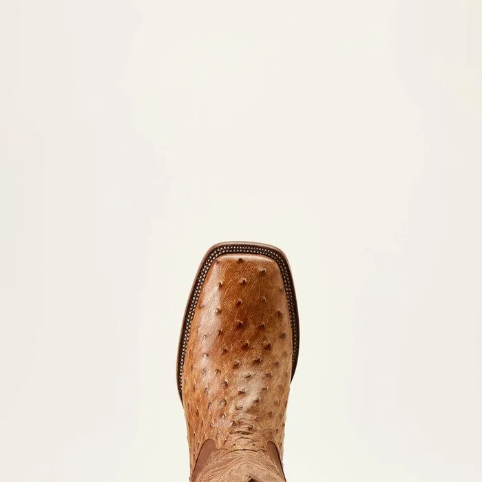 Men Western Boots Ariat Bench Made Bassett Western Boot Buckskin Full Quill Ostrich Men Western Boots Ariat Bench Made Bassett Western Boot Buckskin Full Quill Ostrich