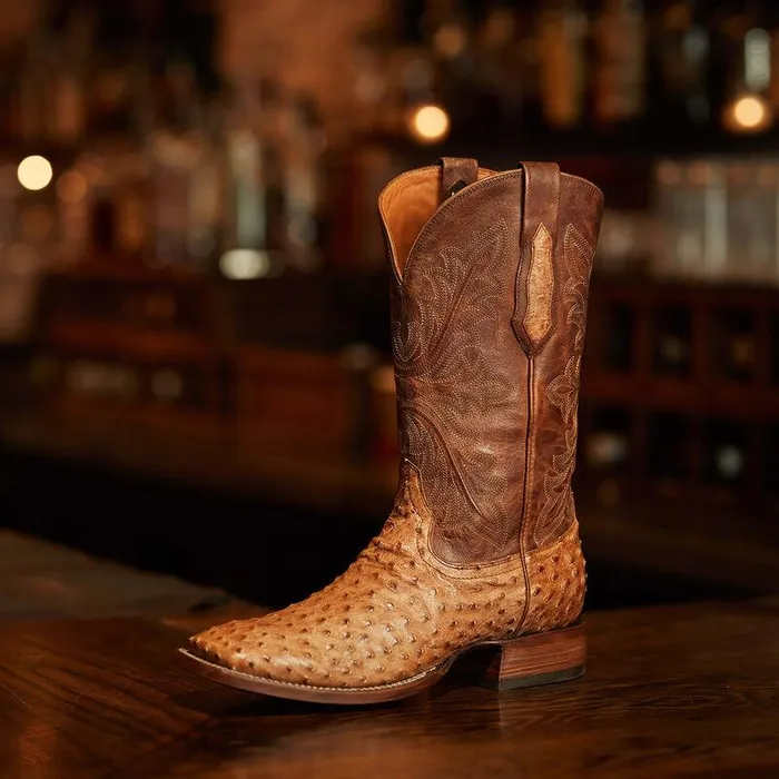 Men Western Boots Ariat Bench Made Bassett Western Boot Buckskin Full Quill Ostrich Men Western Boots Ariat Bench Made Bassett Western Boot Buckskin Full Quill Ostrich