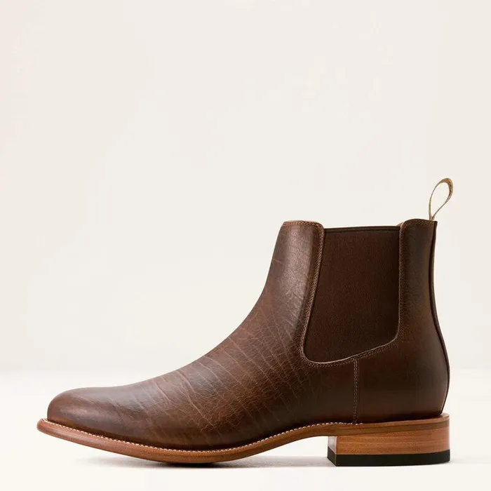 Men Western Boots Ariat Bench Made Reed Western Boot Earth Brown Bison