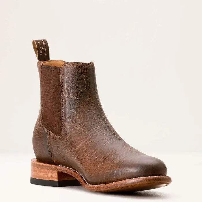 Men Western Boots Ariat Bench Made Reed Western Boot Earth Brown Bison