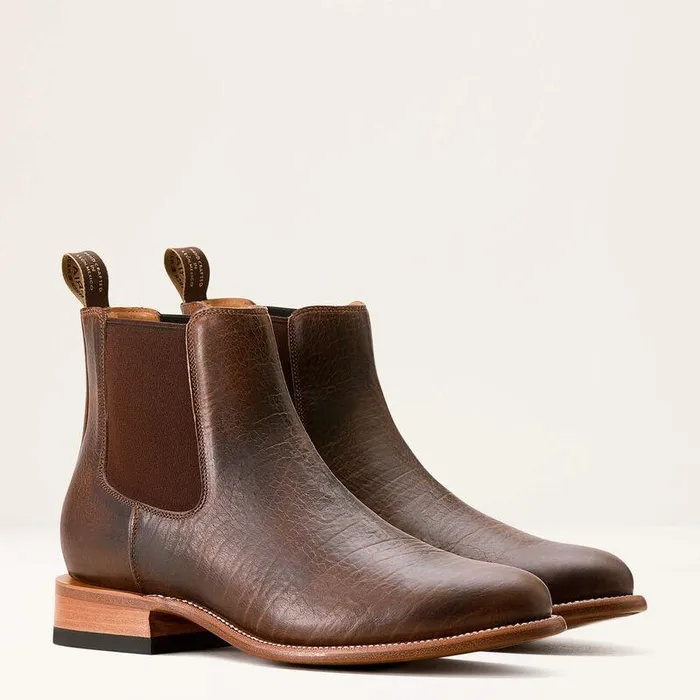 Men Western Boots Ariat Bench Made Reed Western Boot Earth Brown Bison