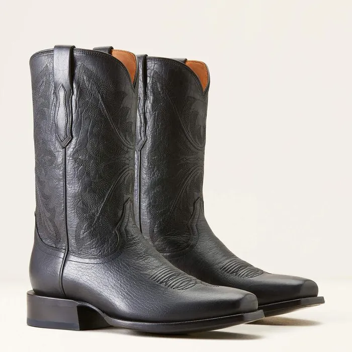 Men Western Boots Ariat Bench Made Stilwell Cowboy Boot Cool Black Bison Men Western Boots Ariat Bench Made Stilwell Cowboy Boot Cool Black Bison