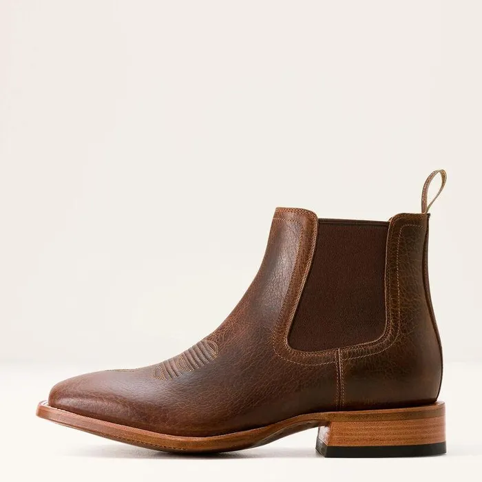 Men Western Boots Ariat Bench Made Younger Western Boot Earth Brown Bison