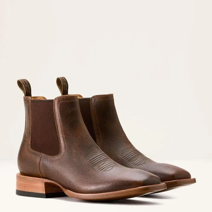 Men Western Boots Ariat Bench Made Younger Western Boot Earth Brown Bison