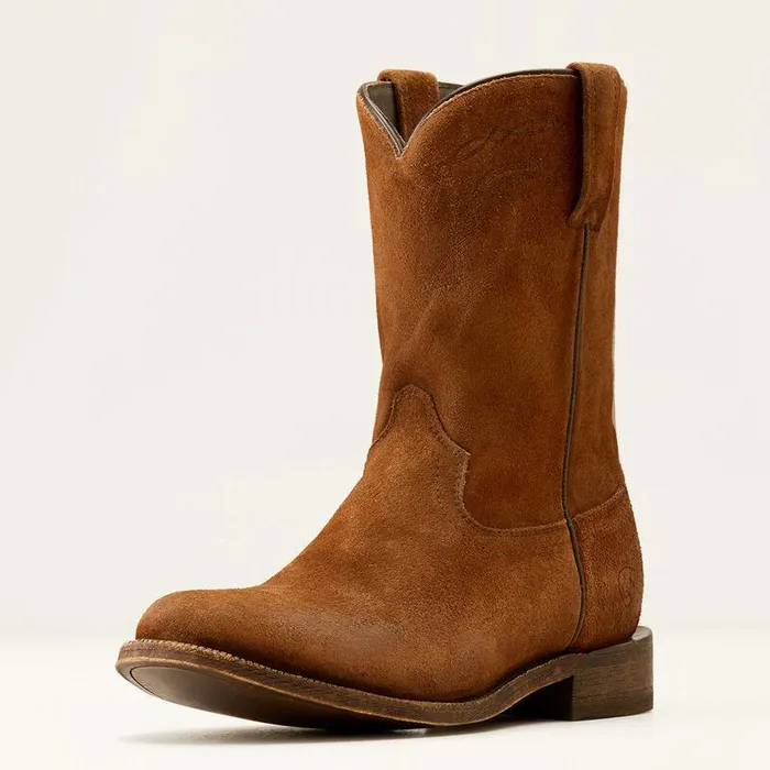 Men Western Boots Ariat Downtown Western Boot Oiled Tan Suede
