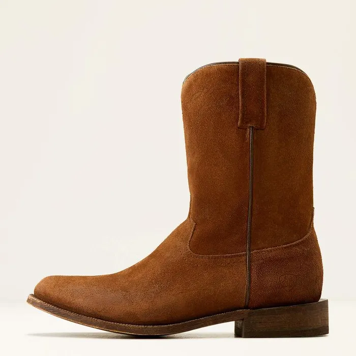 Men Western Boots Ariat Downtown Western Boot Oiled Tan Suede Men Western Boots Ariat Downtown Western Boot Oiled Tan Suede