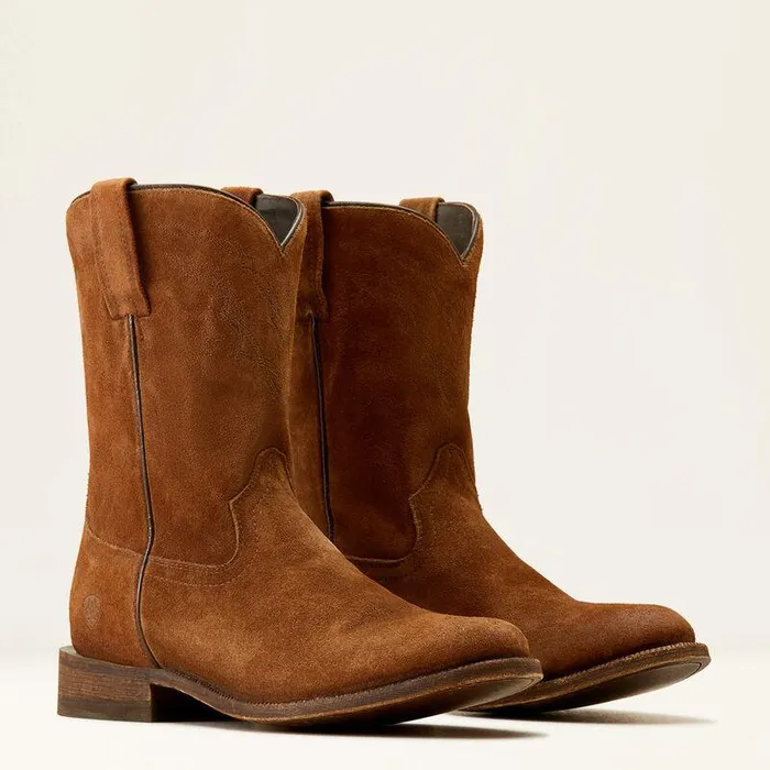 Men Western Boots Ariat Downtown Western Boot Oiled Tan Suede Men Western Boots Ariat Downtown Western Boot Oiled Tan Suede