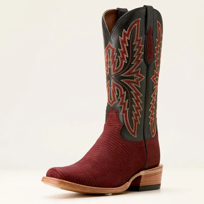 Men Western Boots Ariat Futurity Relentless Golde Rush Cowboy Boot Red Lizardmidnight Black Men Western Boots Ariat Futurity Relentless Golde Rush Cowboy Boot Red Lizardmidnight Black