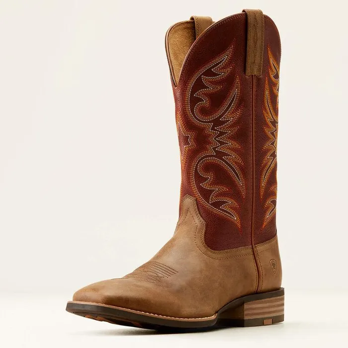 Men Western Boots Ariat Ricochet Cowboy Boot Sandstormroasted Chestnut
