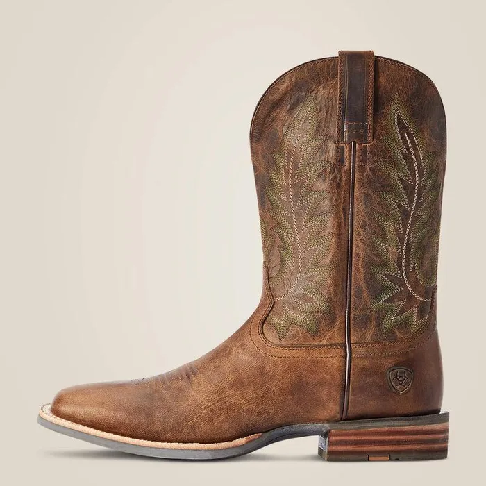 Men Western Boots Ariat Ridin High Western Boot Pecan Brown Men Western Boots Ariat Ridin High Western Boot Pecan Brown
