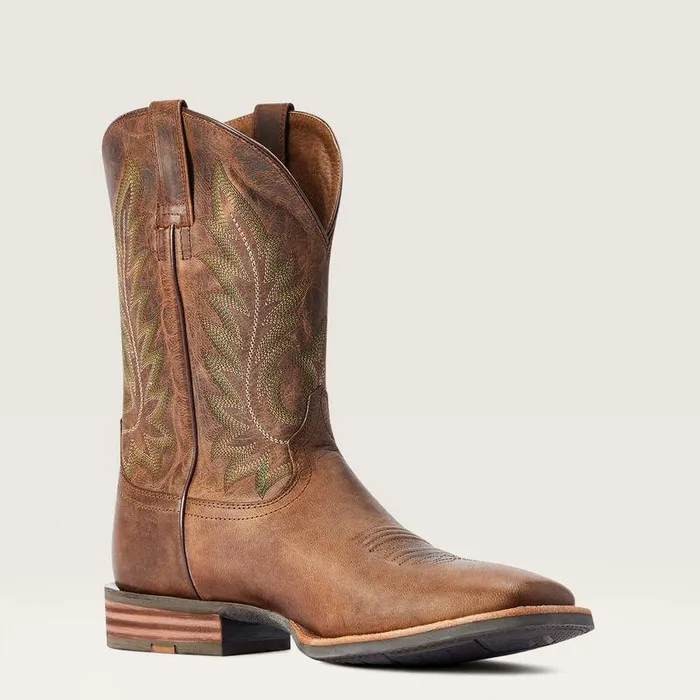 Men Western Boots Ariat Ridin High Western Boot Pecan Brown Men Western Boots Ariat Ridin High Western Boot Pecan Brown