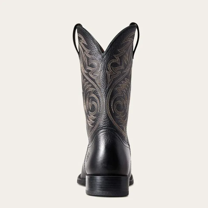 Men Western Boots Ariat Sport Herdsman Western Boot Black Deertan Men Western Boots Ariat Sport Herdsman Western Boot Black Deertan