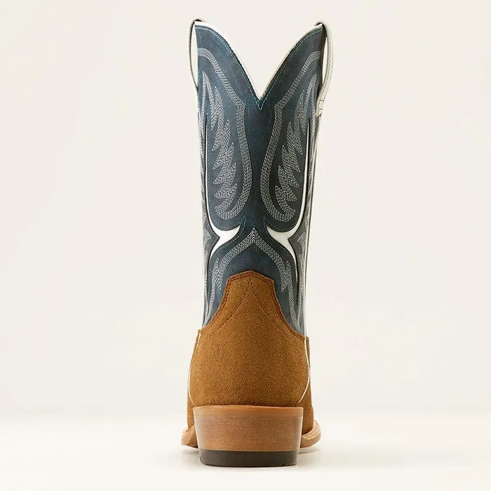 Men Western Boots Ariat Stadtler Cowboy Boot Dijon Roughoutocean Blue