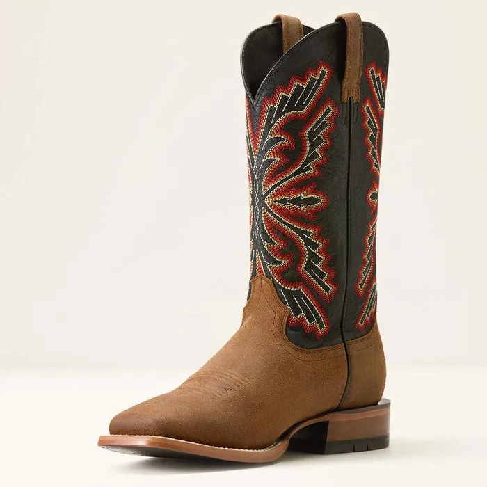 Men Western Boots Ariat Sting Cowboy Boot Weathered Wickerbayou Black