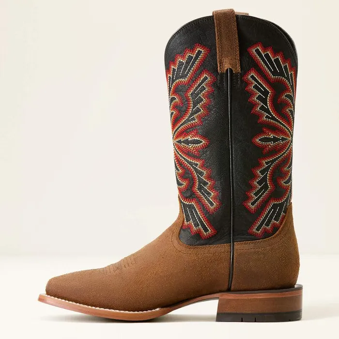 Men Western Boots Ariat Sting Cowboy Boot Weathered Wickerbayou Black