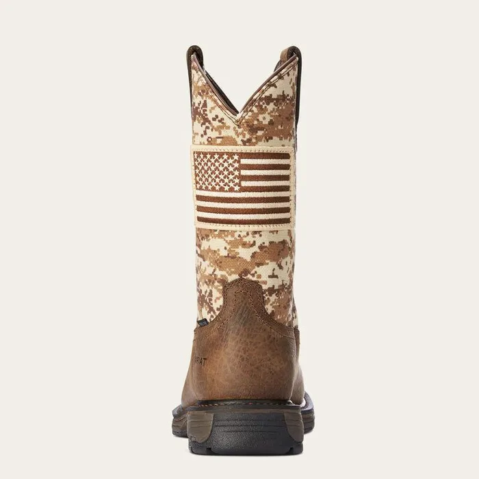 Men Western Boots Ariat WorkHog Patriot Steel Toe Work Boot Earthand Sand Camo Men Western Boots Ariat WorkHog Patriot Steel Toe Work Boot Earthand Sand Camo
