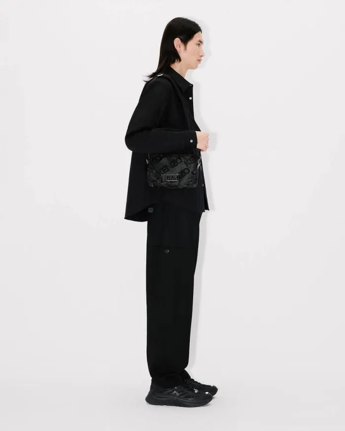 MenWomen 039KENZOGRAM039 Shoulder Bag Black Kenzo Bags