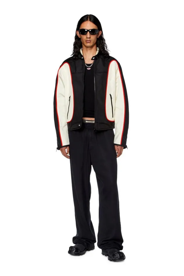 MenWomen Diesel Jackets JBLINK Blackwhite