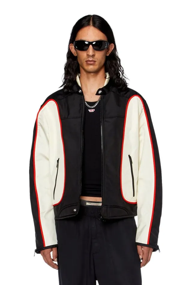 MenWomen Diesel Jackets JBLINK Blackwhite