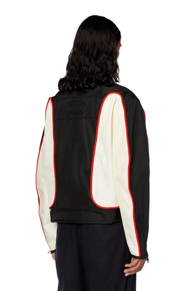 MenWomen Diesel Jackets JBLINK Blackwhite