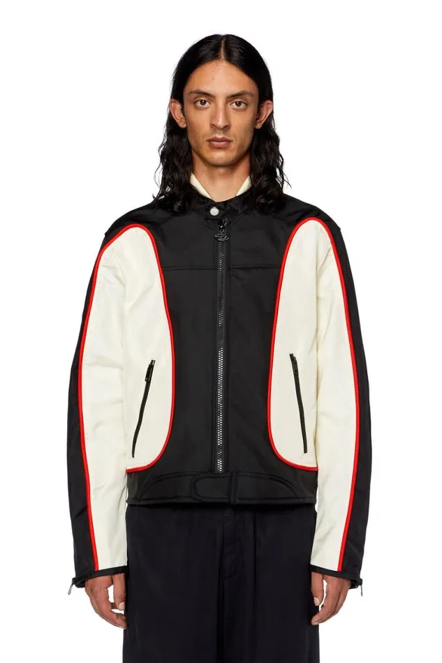 MenWomen Diesel Jackets JBLINK Blackwhite