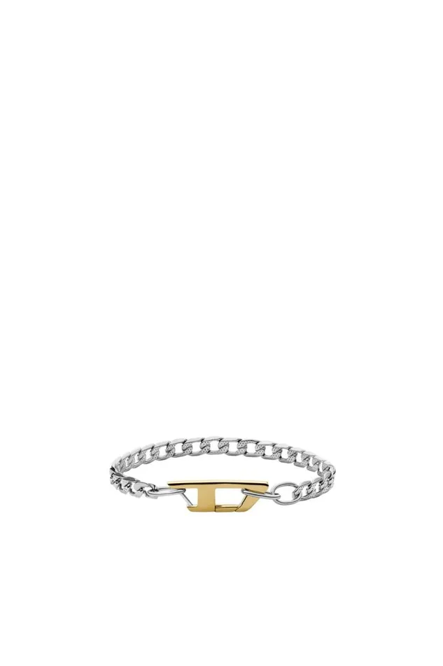 MenWomen Diesel Jewelry DX1338 Silver