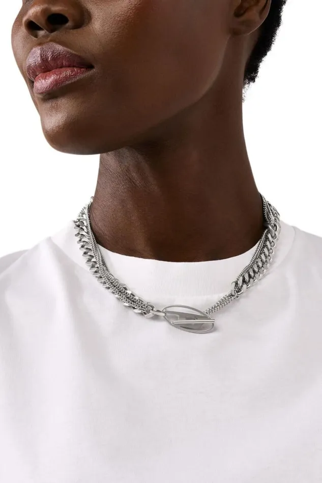 MenWomen Diesel Jewelry DX1549040 JEWEL Silver