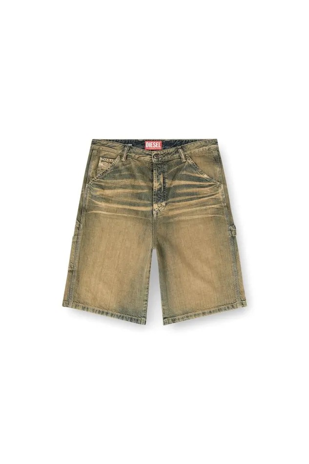MenWomen Diesel Pants and Shorts DLIVERYSHORT Brownblue
