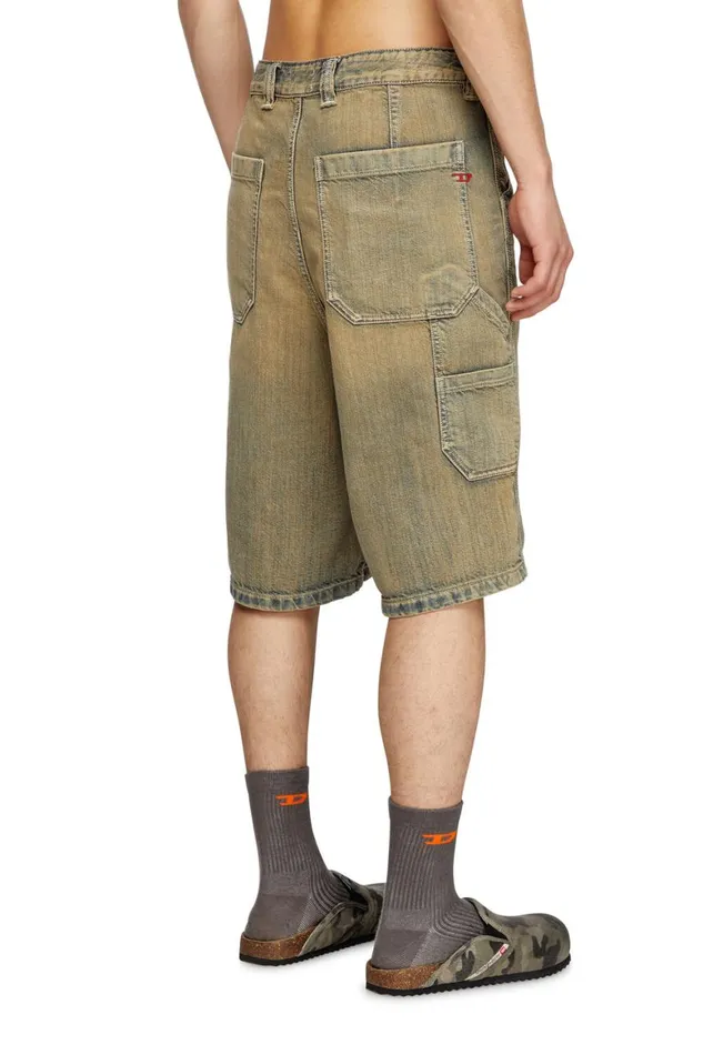 MenWomen Diesel Pants and Shorts DLIVERYSHORT Brownblue