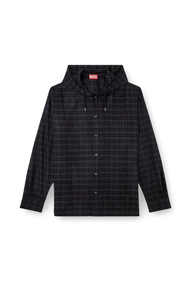 MenWomen Diesel Shirts SDEWNYHOODB Black