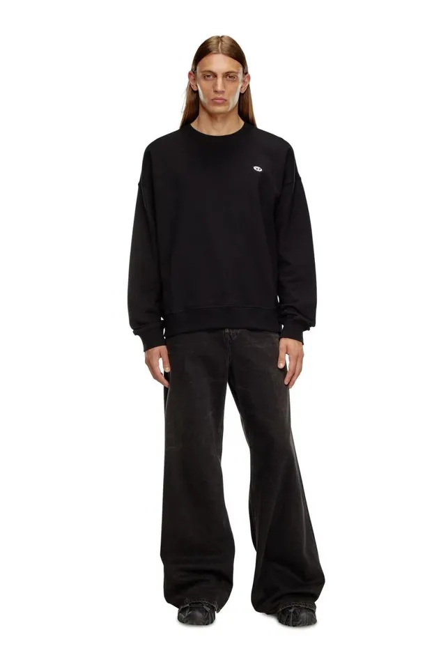 MenWomen Diesel Sweatshirts and Hoodies SROBDOVALPJ Black