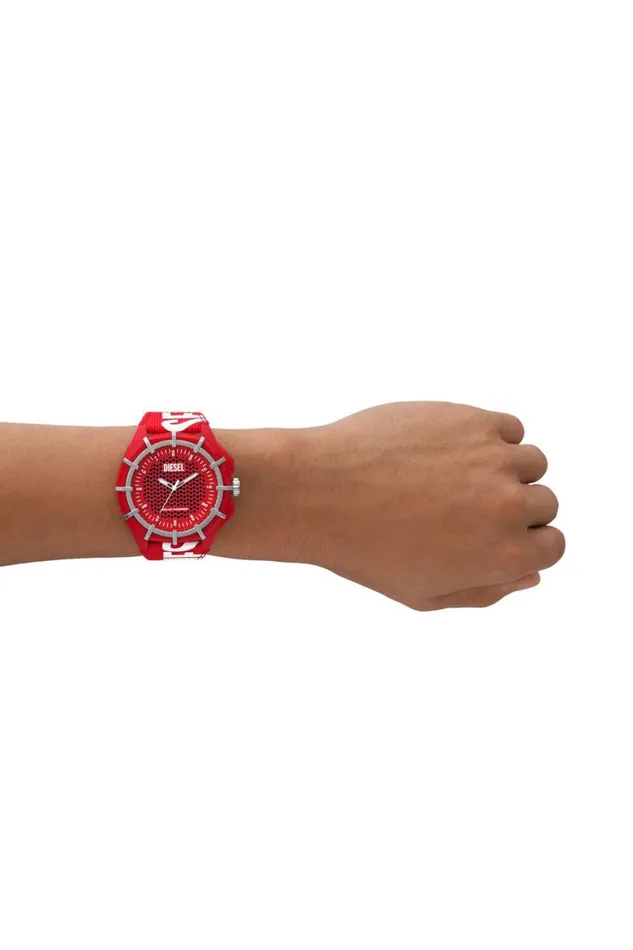 MenWomen Diesel Watches DZ4621 Redwhite