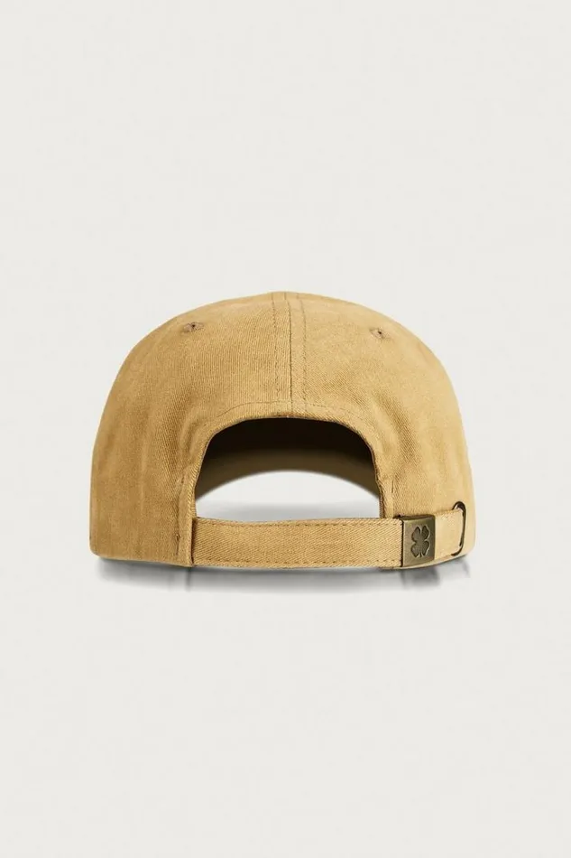MenWomen Lucky Brand Hats Lucky 1990 Embroidered Dad Hat Gold