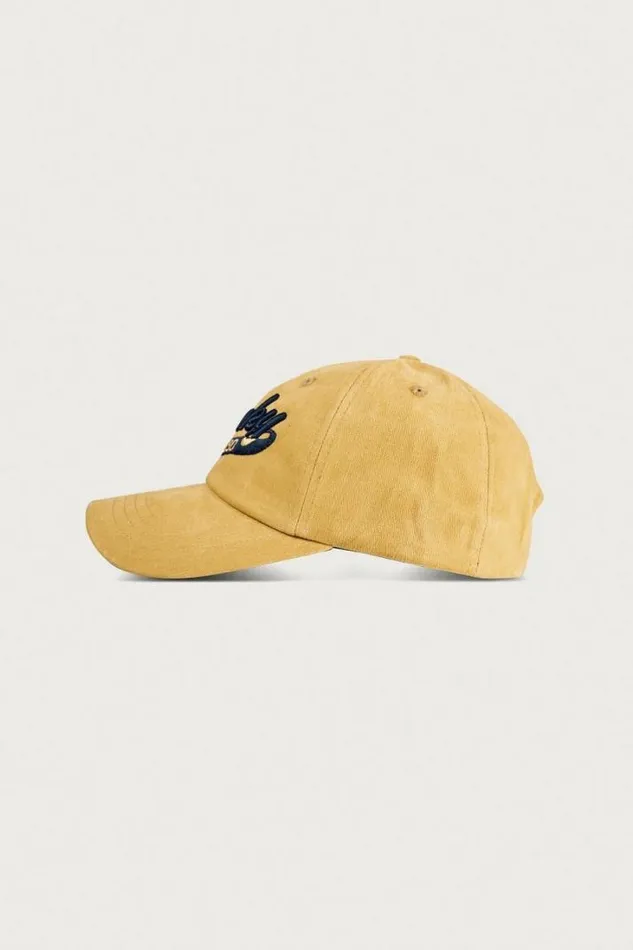MenWomen Lucky Brand Hats Lucky 1990 Embroidered Dad Hat Gold